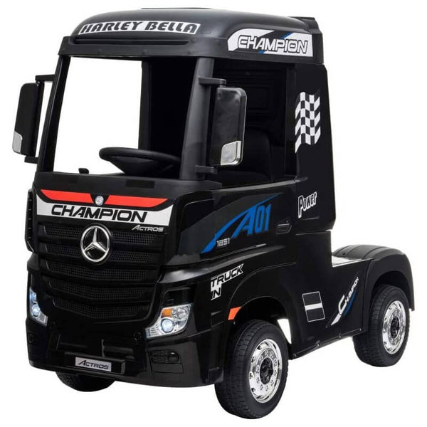 Camion Électrique pour Enfants 12V Licence Mercedes Actros Noir sconto