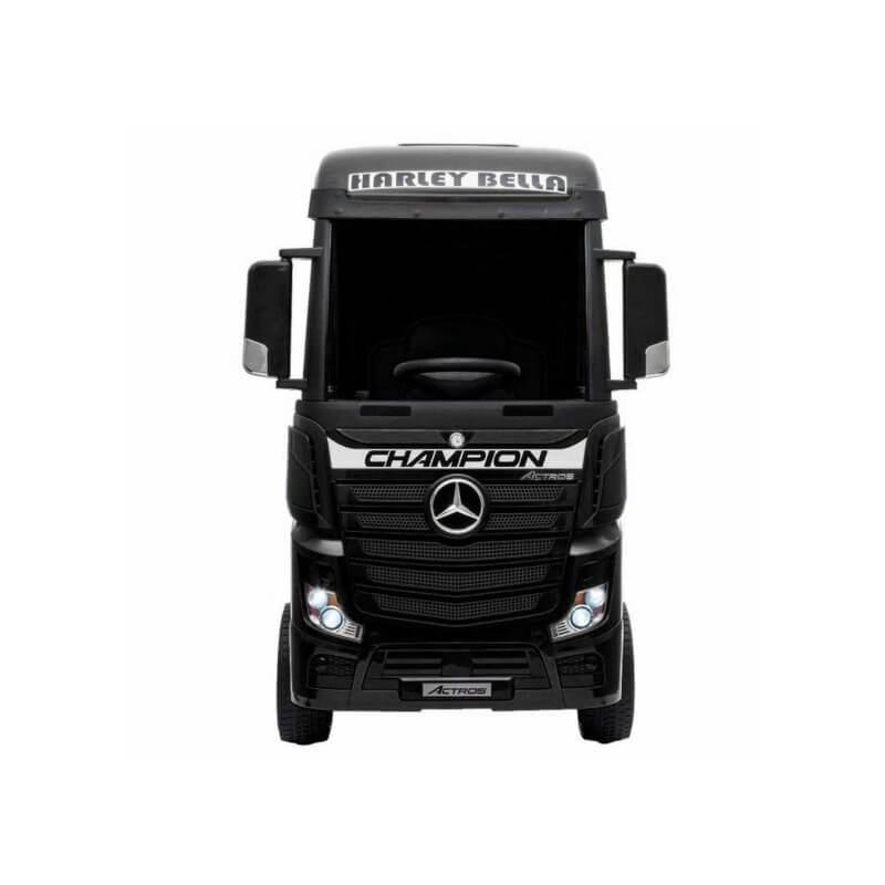Camion Elettrico Truck per Bambini 12V Mercedes Actros Nero-4