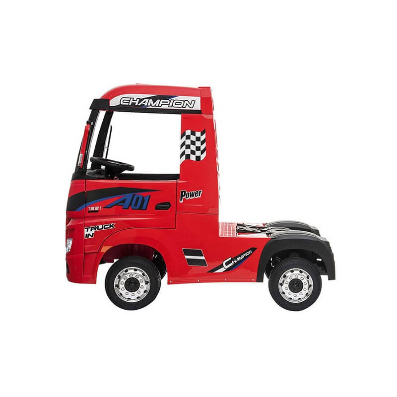 Camion Elettrico Truck per Bambini 12V Mercedes Actros Rosso-2