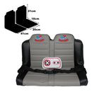 Macchina Elettrica per Bambini 12V 2 Posti Happy Kids Fuoristrada Blu-6