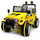 Voiture électrique tout-terrain 12 V 2 places pour enfant Jaune