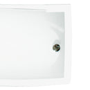 Applique Vetro Bianco Lucido Bordo Trasparente Lampada da Parete Moderno E27 Ambiente I-180/00812-2