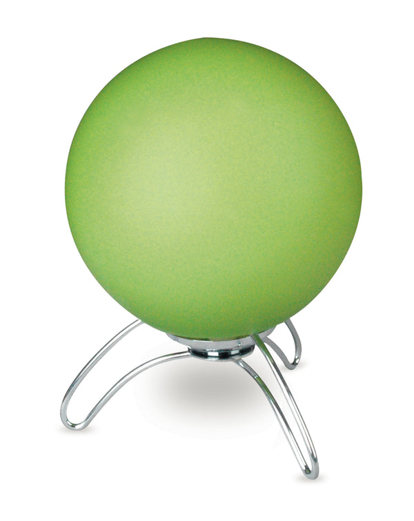 sconto Lampe de table sphérique trépied Lampe de table de bureau en verre vert métal E14 Ambiente I-192/00200