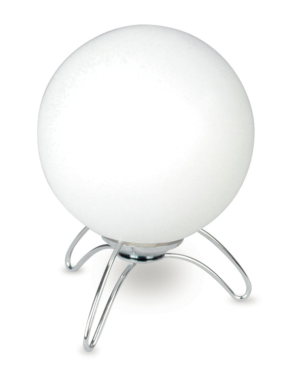 Lampe de Table Trépied Blanc Sphérique Verre Métal Lampe Moderne E14 Environnement I-192/00700 sconto