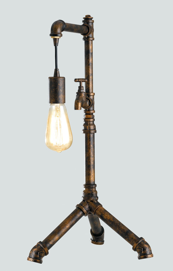 sconto Lampe de Table Rustique Vintage Métal Vieilli Robinet E27 Environnement I-AMARCORD-L1