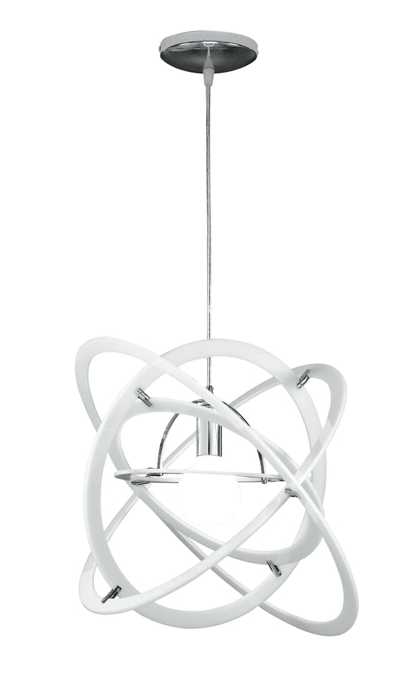 Atom Suspension Lustre moderne en acier acrylique blanc E27 online