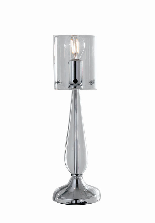online Lampe de Table Verre Transparent Chrome Finitions Moderne E14 Environnement I-AURORA-L1 TR