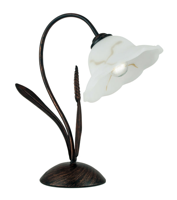 acquista Lampe de table abat-jour Verre Floral Métal Classique E27 Environnement I-BYRON / L