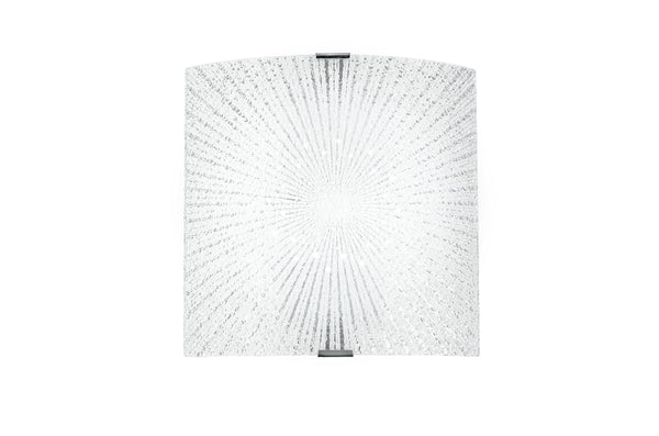 Applique avec verre diamanté décor Rayons Rectangulaire Led 12 watts Lumière d'Ambiance Naturelle I-CHANTAL/AP acquista