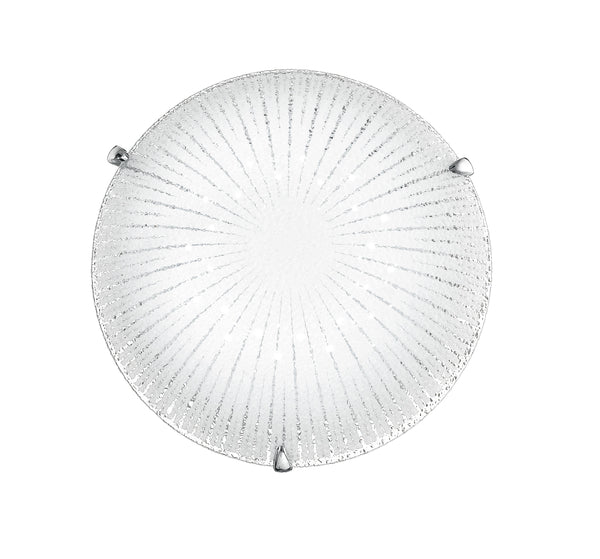 prezzo Plafonnier moderne avec décoration Rayons Ronds, Verre Diamant LED 15 watts Lumière Naturelle