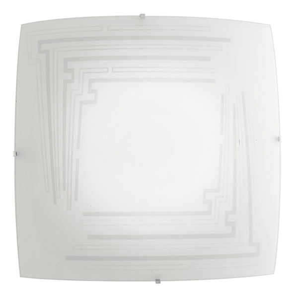 Plafonnier carré en verre avec décoration pailletée, lampe d'intérieur moderne E27 online