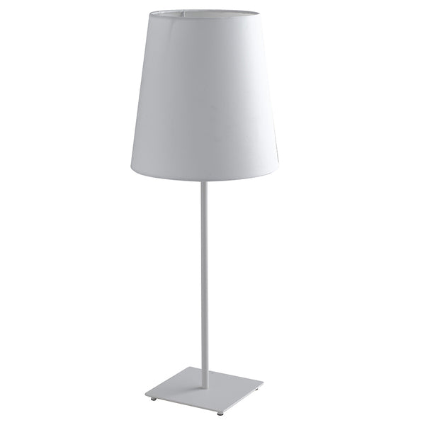 Lume Minimal Metal Abat-jour Tissu Blanc Lampe de Bureau Moderne E27 Environnement I-ELVIS-L sconto
