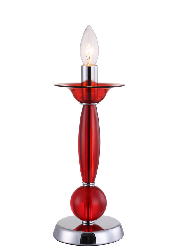Lampe de Table Acrylique Transparent Rouge Lampe de Table Moderne E14 Environnement I-ESTEFAN-L1 RSO online