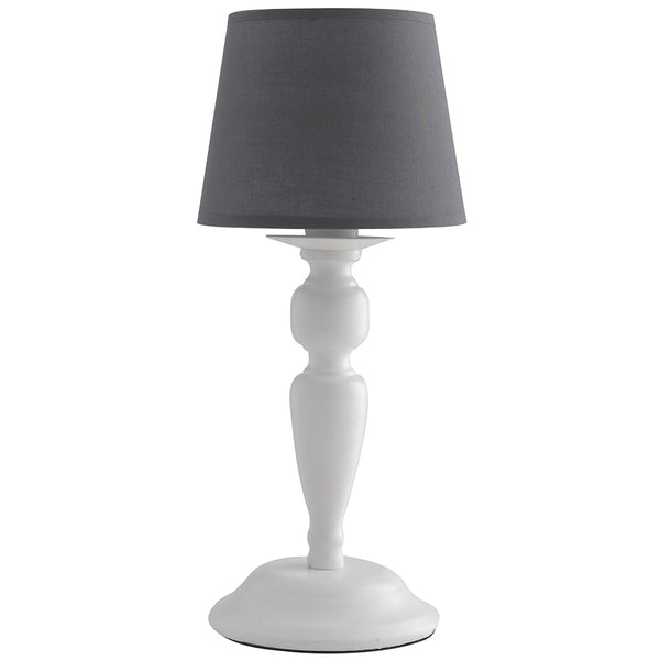 Lampe de Table Élégant Blanc Gris Métal Tissu Classique E14 Environnement I-FAVOLA/L1 online