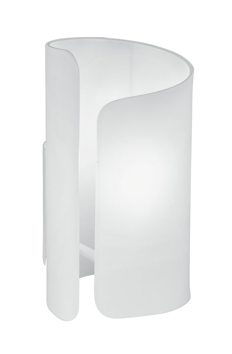 Lume Alluminio Vetro Bianco Lampada da tavolo Moderna E27 Ambiente I-IMAGINE-L-1