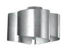 Plafoniera Silver Moderna Alluminio Vetro Interni E27 Ambiente I-IMAGINE-PL3-1