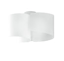 Plafoniera Moderna Alluminio Vetro Bianco Soffitto Parete E27 Ambiente I-IMAGINE-PL3-1