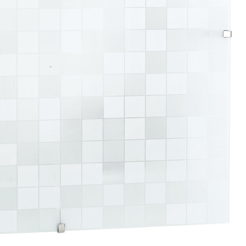 Plafoniera Moderna Quadrata Vetro decoro Mosaico Led 42 watt Luce Naturale Ambiente I-KAPPA-LD/Q FLASH-2