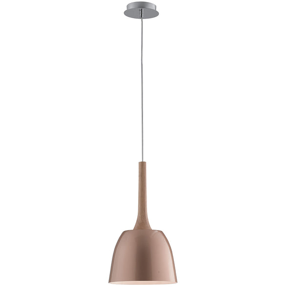 Lustre moderne à suspension en bois naturel et métal doré rose E27 online