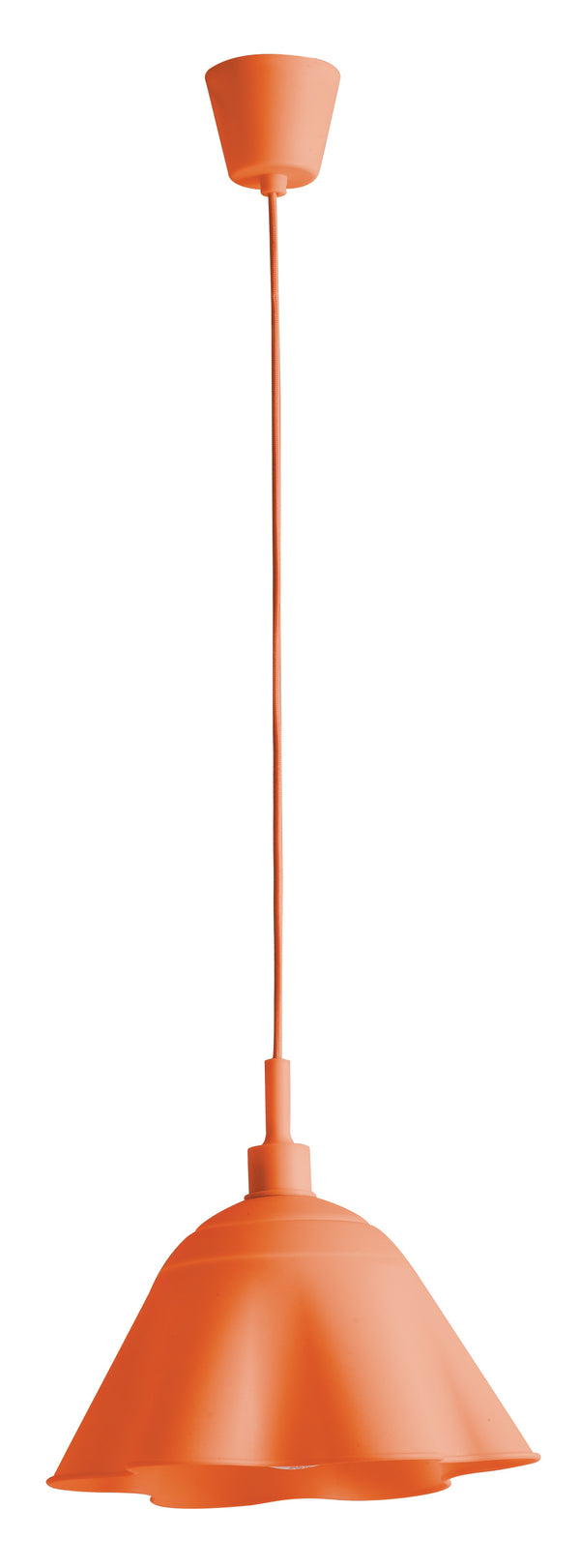 Lustre moderne à suspension en silicone souple orange E27 sconto