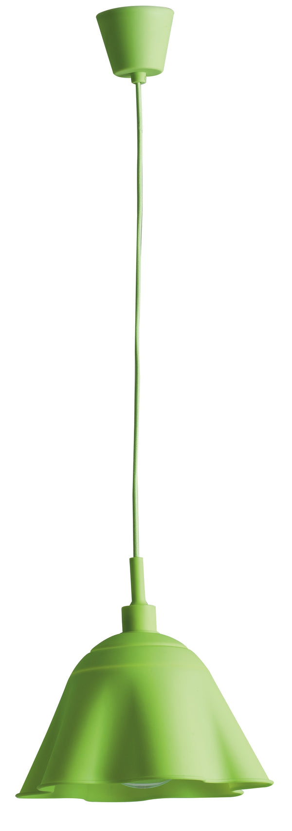 Lustre moderne à suspension en silicone souple vert E27 sconto