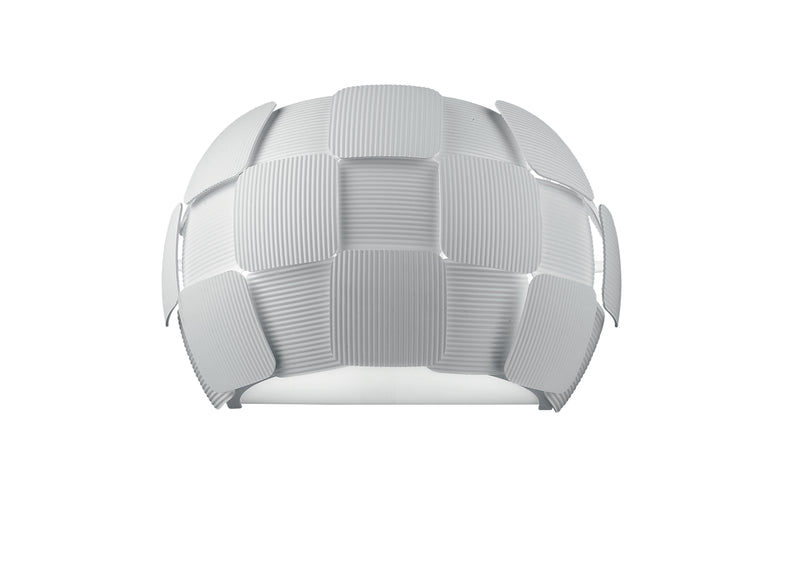 Plafoniera Circolare decoro Quadri Policarbonato Bianco Lampada Moderna E27 Ambiente I-NECTAR-PL4-1