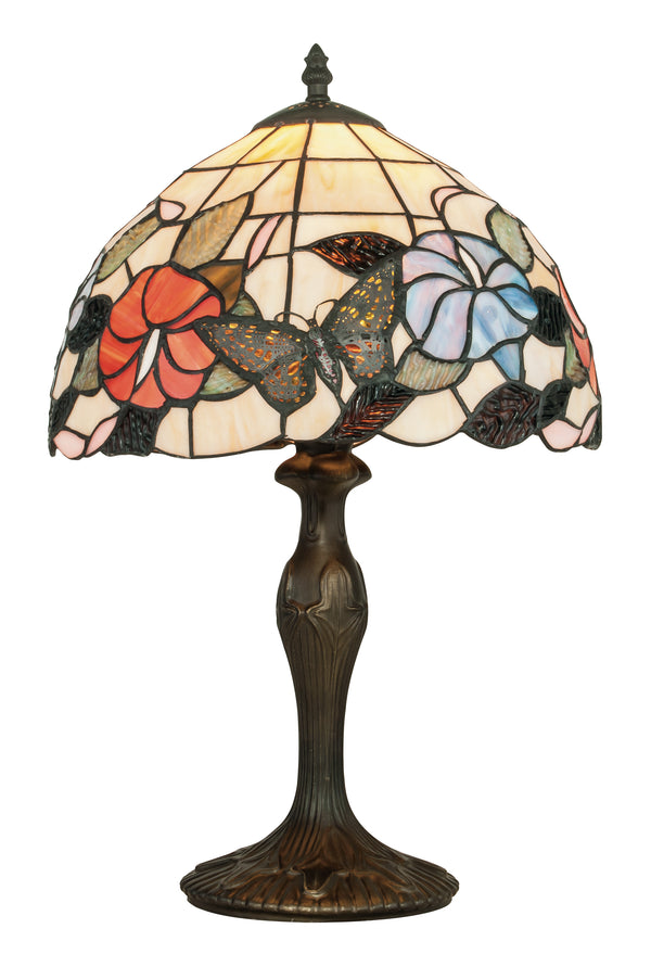 Lampe de Table Classique Métal Verre Coloré Décoration Fleurs E27 Environnement I-NINFA-LG1 acquista