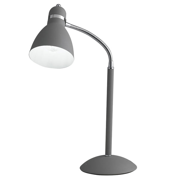 acquista Lampe de table de bureau réglable en métal gris, intérieur moderne E27