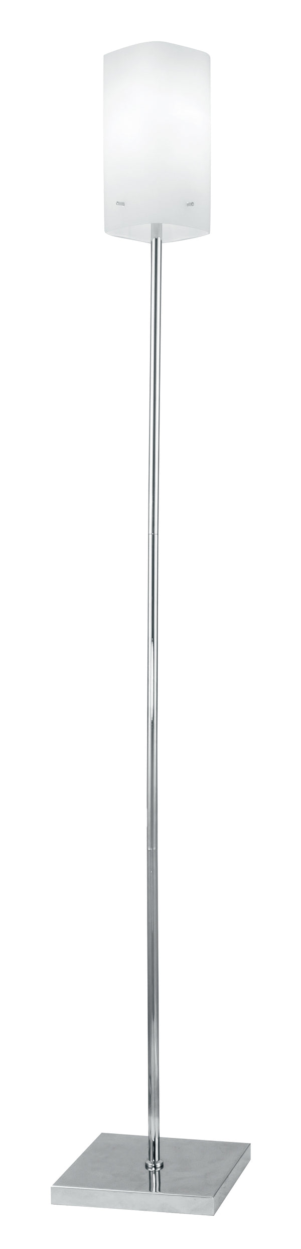 Lampadaire en métal, abat-jour en verre blanc, lampadaire moderne E27 acquista