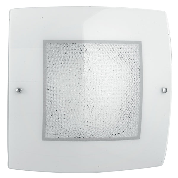 Plafonnier carré classique décoration en verre cristaux K9 lampe LED 28 watts lumière naturelle acquista