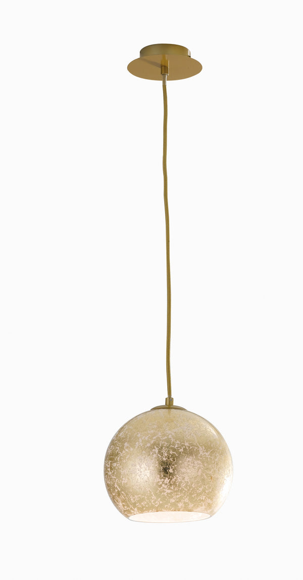 Lustre moderne à suspension en verre doré Sferia E27 prezzo