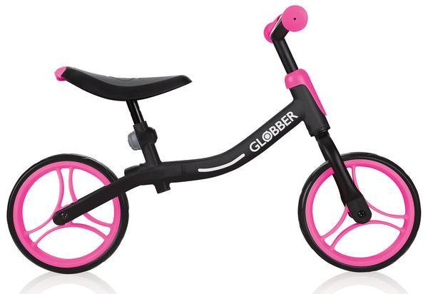 online Vélo Pédagogique pour Enfants 10" Sans Pédales Globber Go Bike Noir et Rose