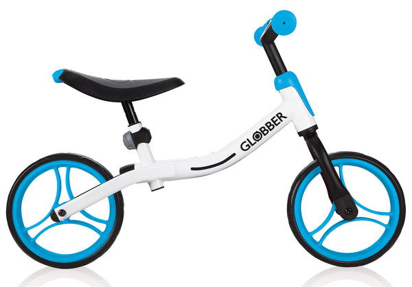 acquista Vélo Pédagogique pour Enfants 10" Sans Pédales Globber Go Bike Blanc et Bleu