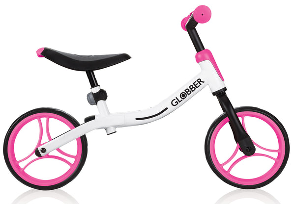 Vélo Pédagogique pour Enfants 10" Sans Pédales Globber Go Bike Blanc et Rose acquista