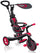Globber Explorer Trike 4 en 1 Poussette tricycle rouge pour enfants avec poignée et auvent