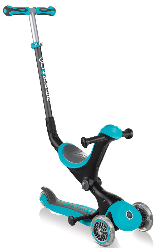 acquista Trottinette Tricycle Poussette Globber Go-UP Deluxe Turquoise