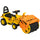 Tracteur autoporté avec rouleau compresseur pour enfants 88x33x37 cm avec rangement jaune et noir