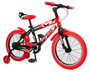 Bicicletta per Bambino 16" 2 Freni V-Brake Magik-Bike Start Pro Rossa e Nera-1