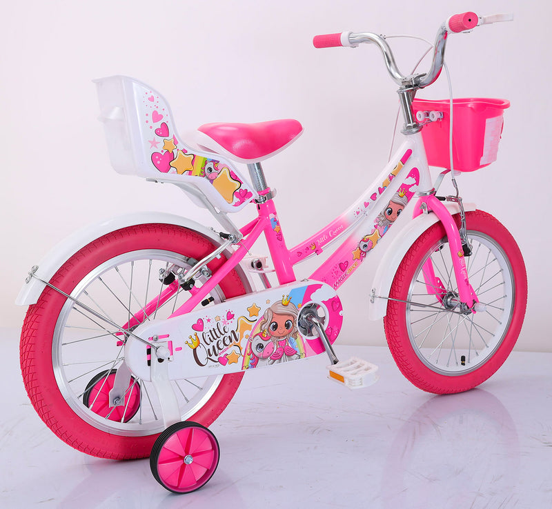 Bicicletta per Bambina 12" 2 Freni Magik-Bike Little Queen Rosa-3