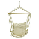 Amaca Sedia Sospesa con Supporto 200x145x120 cm Max 120 Kg Narciso Bianca-4