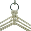 Amaca Sedia Sospesa con Supporto 200x145x120 cm Max 120 Kg Narciso Bianca-5