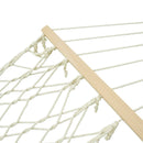 Amaca da Giardino 2x1,7m in Cotone Max 150 Kg Zinnia Bianca-3