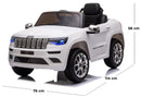 Macchina Elettrica per Bambini 12V Jeep Grand Cherokee Bianca-5