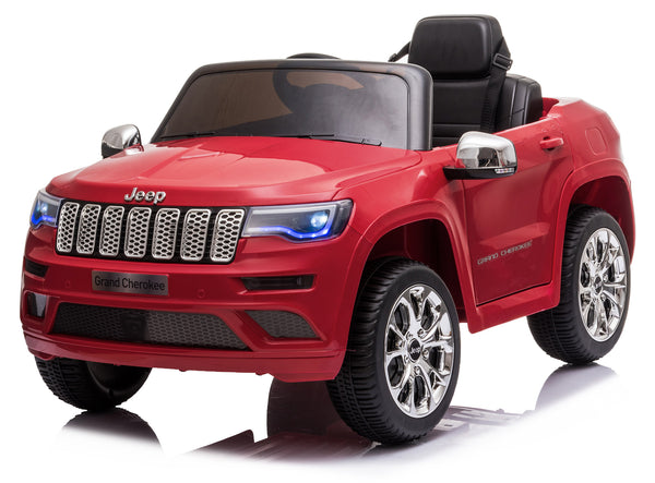 sconto Voiture jouet électrique pour enfants 12V sous licence Jeep Grand Cherokee rouge