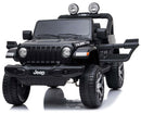 Macchina Elettrica per Bambini 12V 2 Posti Jeep Wrangler Rubicon Nera-8