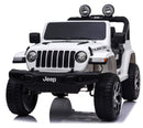 Macchina Elettrica per Bambini 12V 2 Posti Jeep Wrangler Rubicon Bianca-6