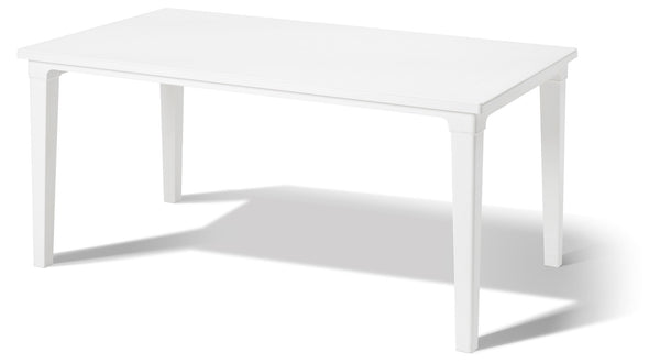 Table de jardin 165x94x74 cm en résine Keter Futura blanche sconto