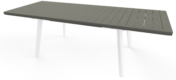 online Table de jardin extensible 162-241x100,5x76,5 cm Keter Harmony blanc et gris foncé