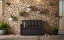 Panchina Contenitore da Giardino 132x89x61,2 cm in Resina Keter Patio Bench Antracite-3