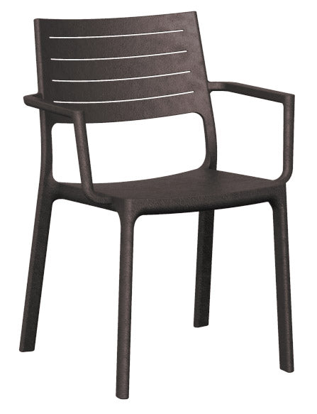 Chaise de jardin Keter Metaline bronze 60x53x81 cm avec accoudoirs acquista